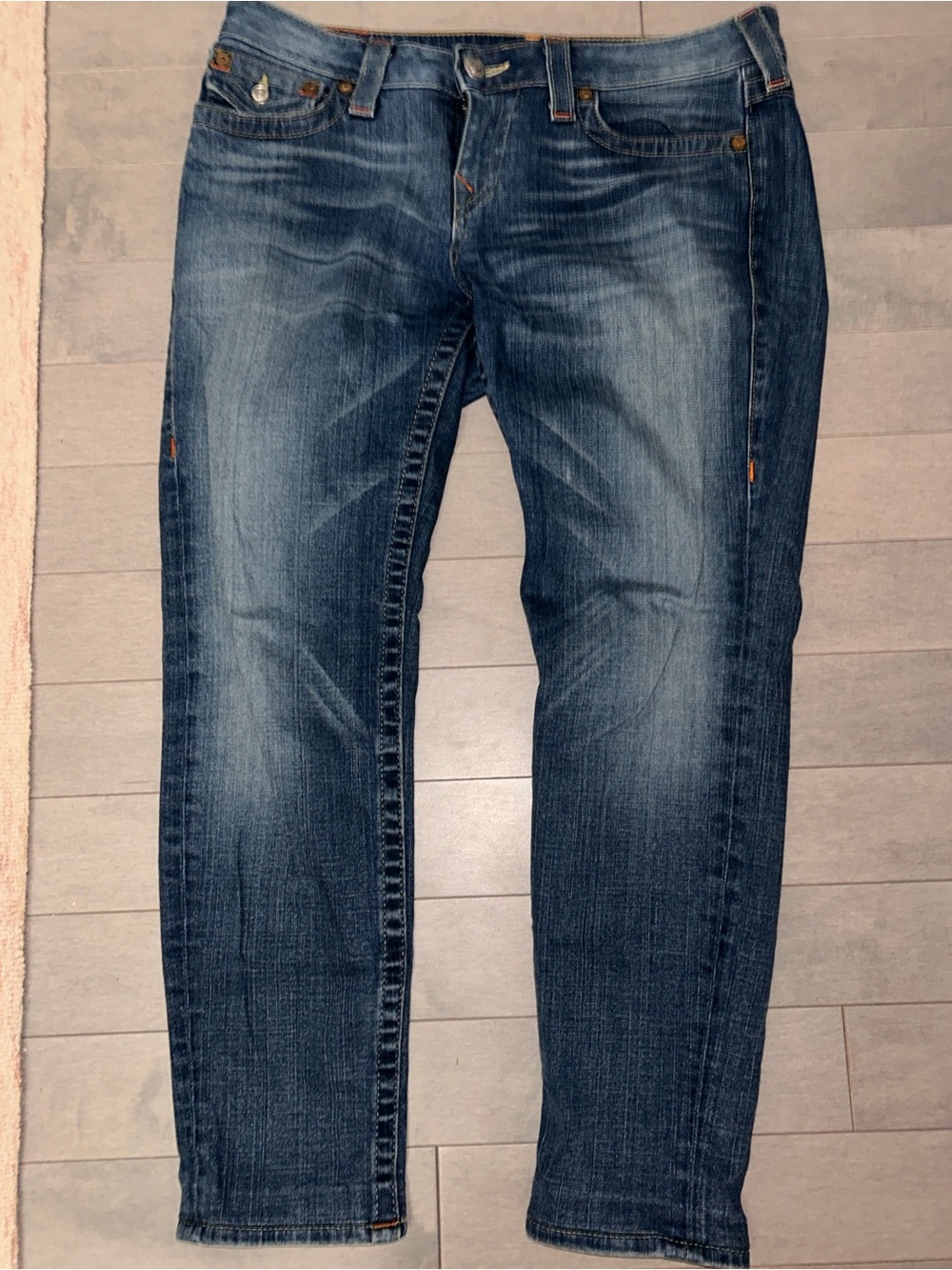 True Religion Women's Skinny Jeans in Blue Wash